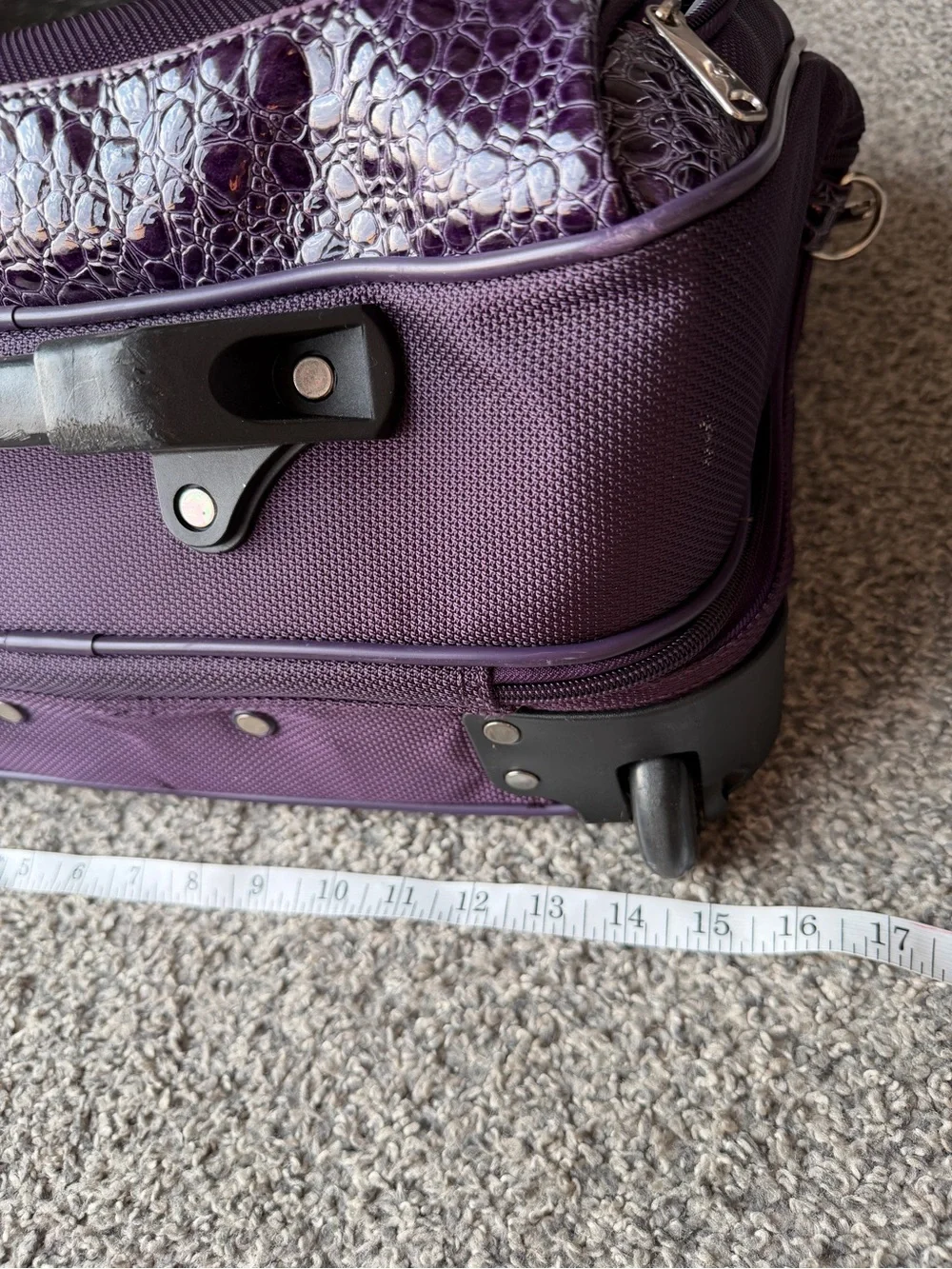 Samsonite Purple Laptop Bag/ Wheeled Carry On luggage